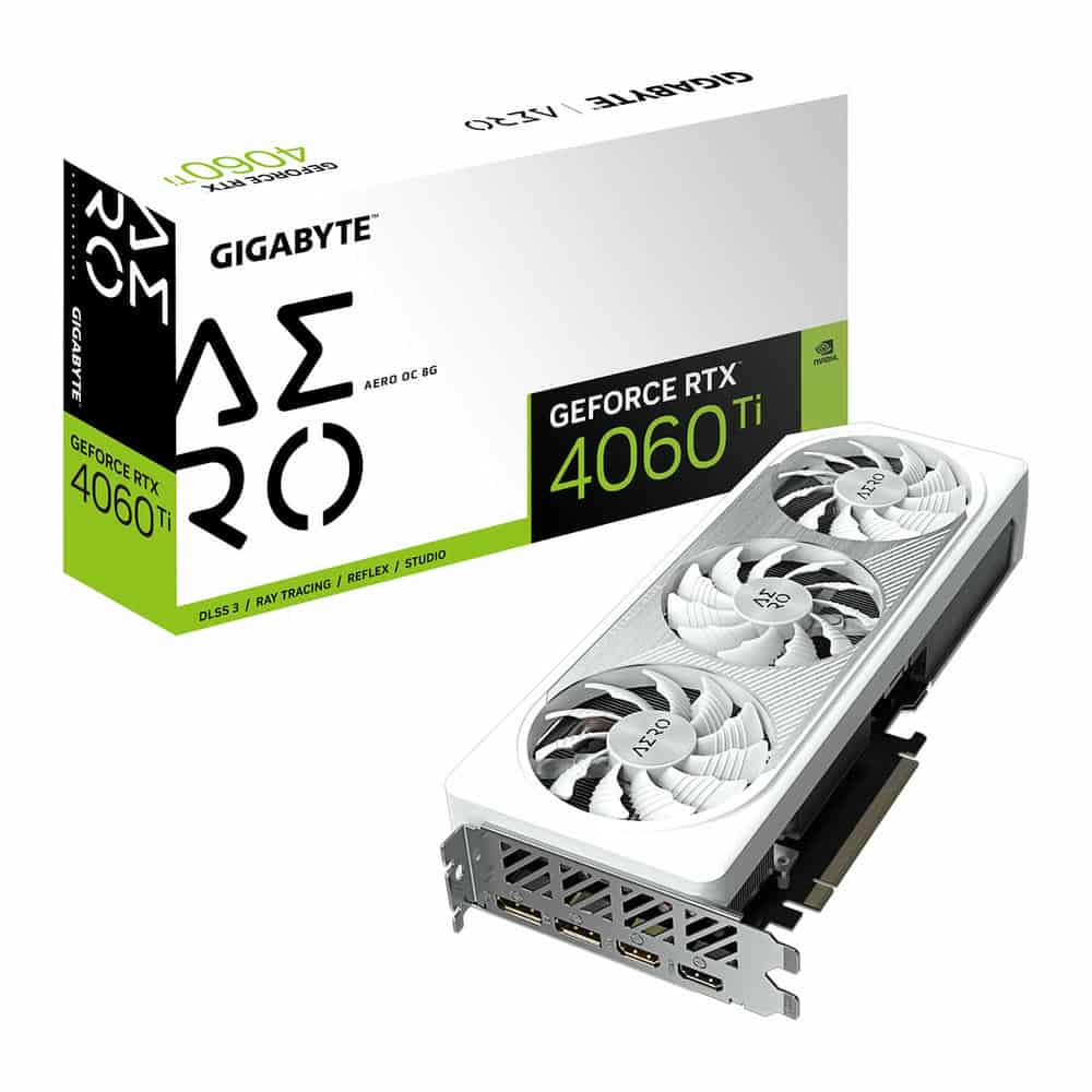 (image for) Gigabyte NVIDIA GeForce RTX 4060 Ti 8GB AERO OC Ada Lovelace Graphics Card